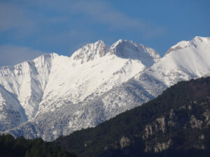Snow-Covered Peaks of Mount Olympus