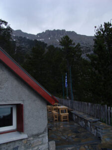 View Toward the Olympus Peaks from Spilios Agapitos Refuge