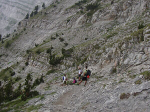 View Toward Spilios Agapitos Refuge from the End of the Kofto Path, Mount Olympus