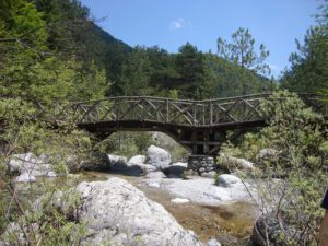 Wooden Bridge at Prionia, Mount Olympus
