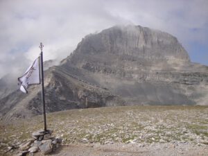 Stefani Peak Viewed from Kakalos Refuge, Mount Olympus