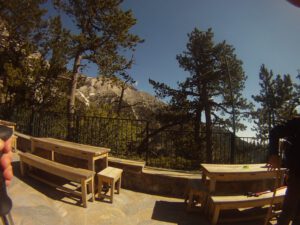 Outdoor Seating Area at Refuge A, Mount Olympus