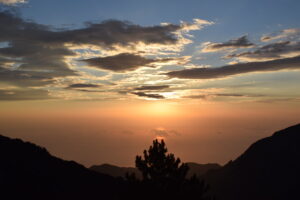 Sunrise Over the Aegean Sea from Mount Olympus