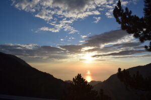 Sunrise Over the Aegean Sea from Mount Olympus