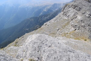 Kofto Route Toward Kakalos Refuge on Mount Olympus