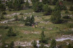 Hikers on the Zig-Zag Section of Mount Olympus