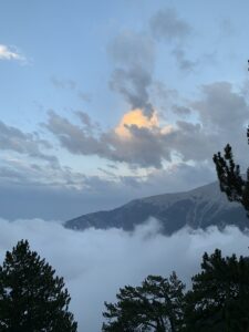 Clouds Rising Over the Slopes of Mount Olympus