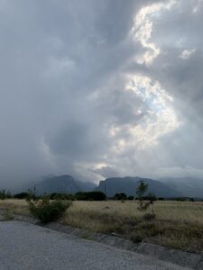 Storm Clouds Over the Foothills of Mount Olympus