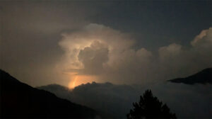Lightning Storm Over the Aegean Sea